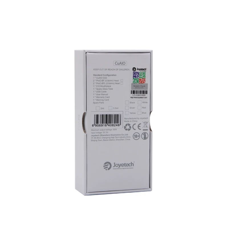 Original Joyetech CuAIO D22 Starter Kit 1500mah Battery 3.5ml Tank Fit ProC BF BFL Electronic Cigarette Vape pen | Электроника