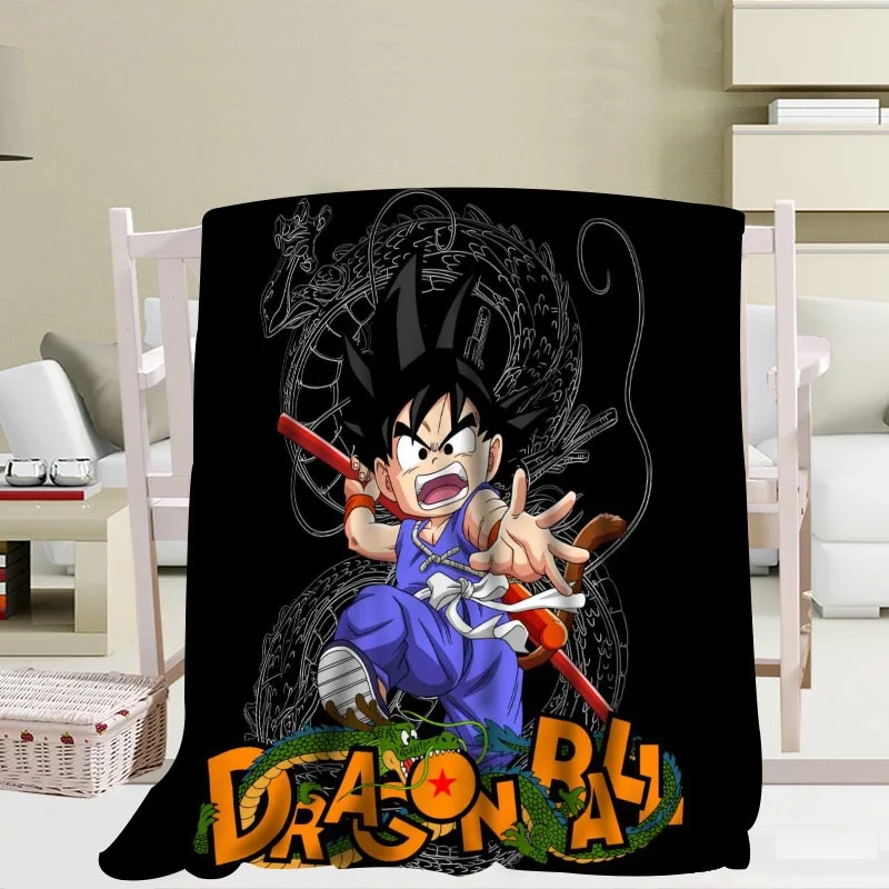 P+ Dragon Ball Z одеяло мягкое DIY диван кровать пледы одеяло для детей и взрослых теплое пользовательское одеяло размер 56x80Inch50X60Inch40X50Inch