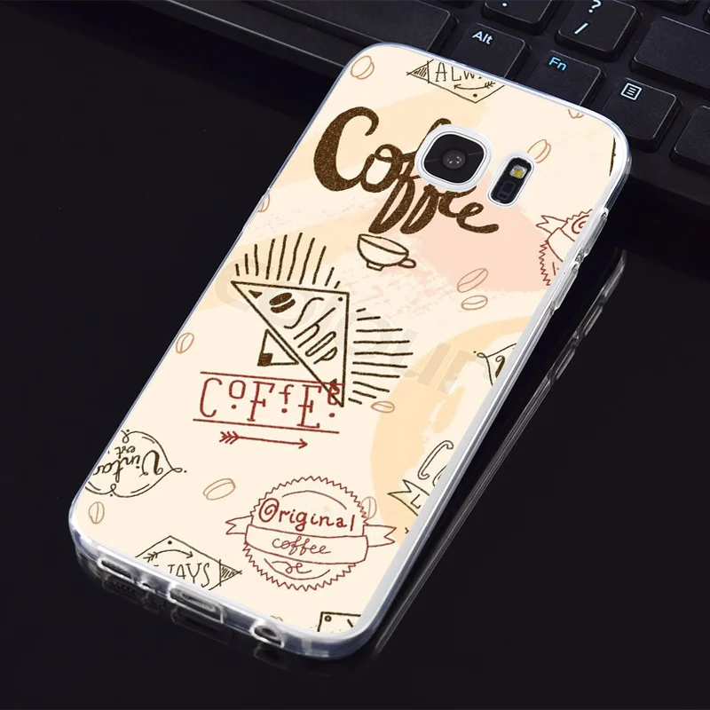 N288 Coffee And Book Soft TPU Silicone Cover For Samsung Galaxy Note 3 4 5 8 9 10 M10 M20 M30 Grand Prime Case |