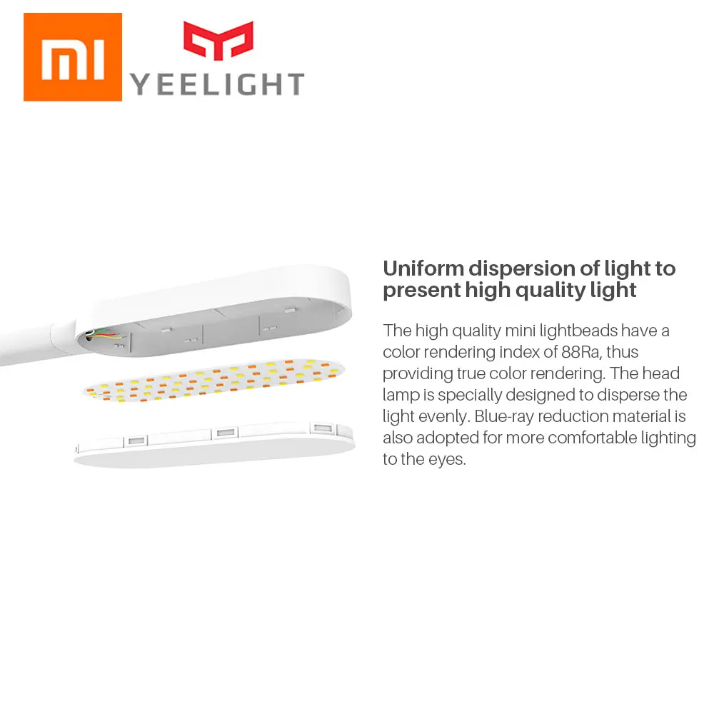 Новое прибытие Xiaomi Мини Йи светильник светодиодный настольная лампа смарт-настольная лампа складной сенсорный Eyecare Настольный светильник белый и теплый