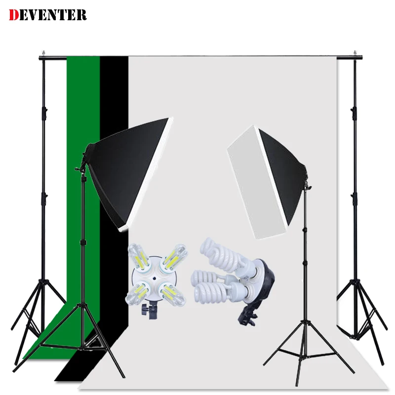 8 шт лампа для фотостудии набор софтбоксов освещение фото оборудование и 2X3 м