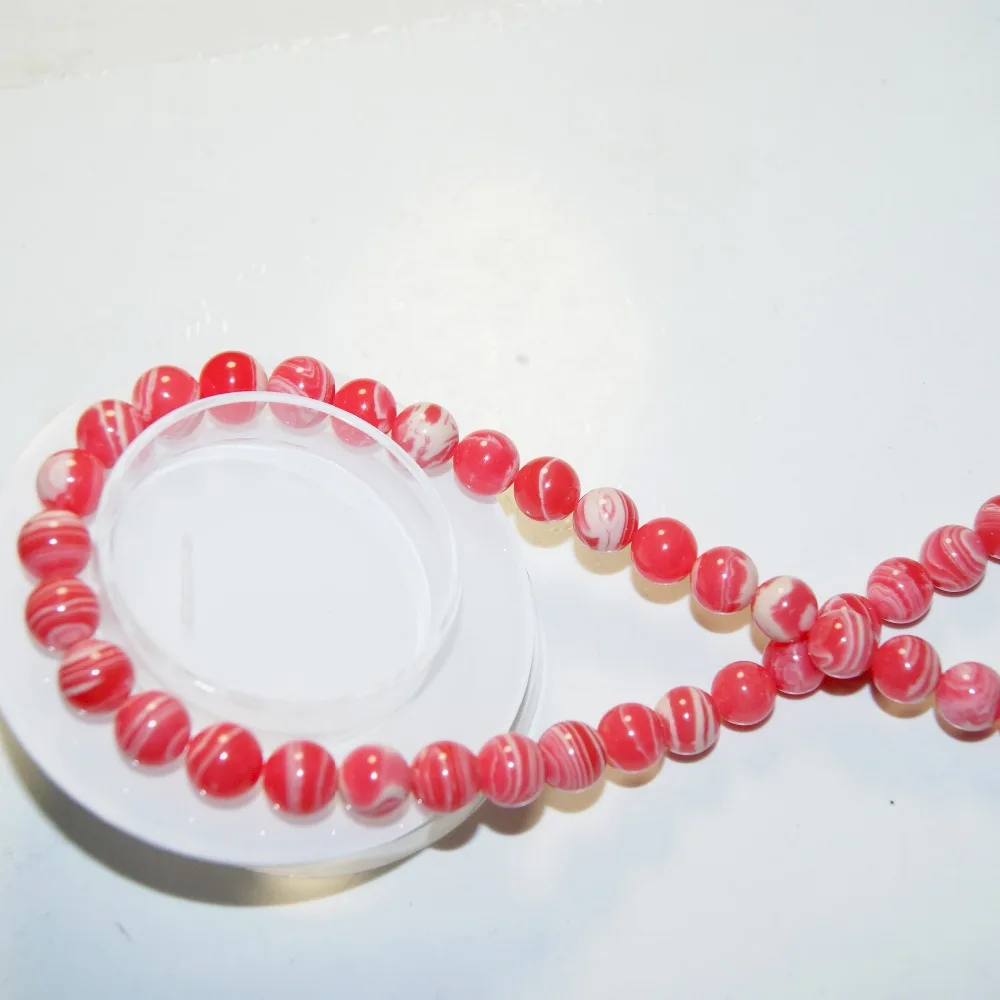 Оптовая Красный Цвет Камень Натуральный Бисер DIY Для Изготовления Ювелирных