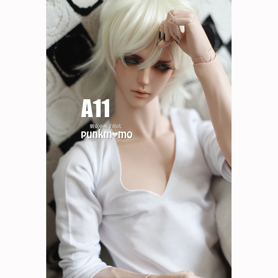 Allaosify Bjd парик/SD как мальчик кукла белые короткие вьющиеся волосы 1/3 высокая температура куклы парики bjd волосы