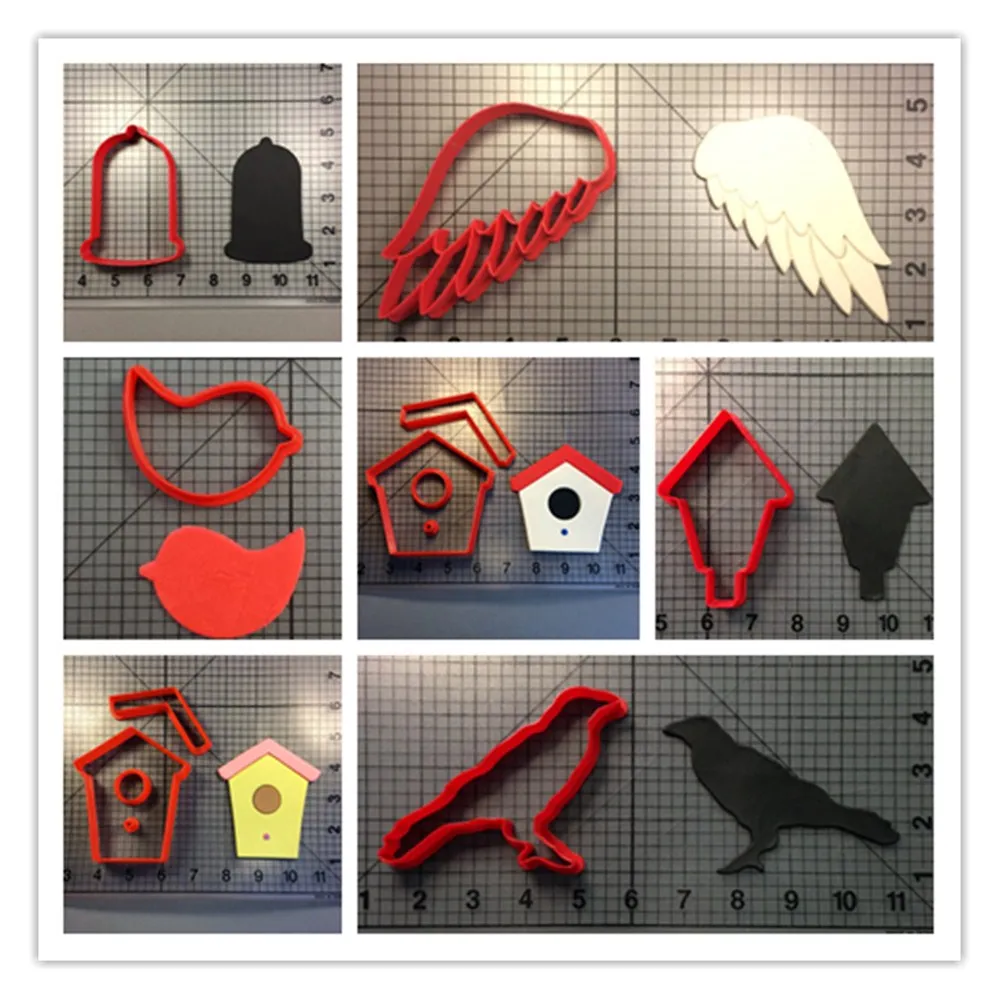 Серия летающих птиц изготовленный на заказ набор для выпечки помадки капкейка