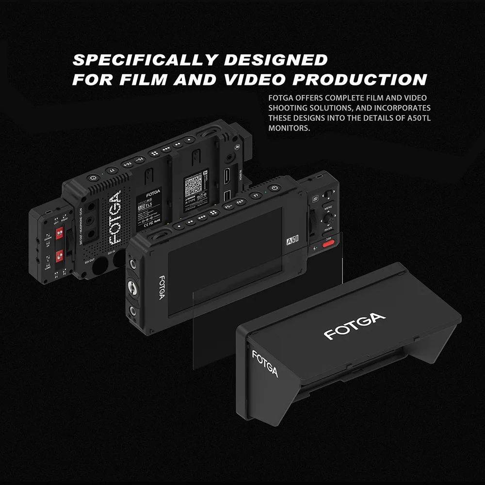 FOTGA A50TL FHD ips видео монитор Рабочая температура-20~ 60℃ 3D LUT 1920x1080, 510cd/m2, HDMI 4K вход/выход для sony
