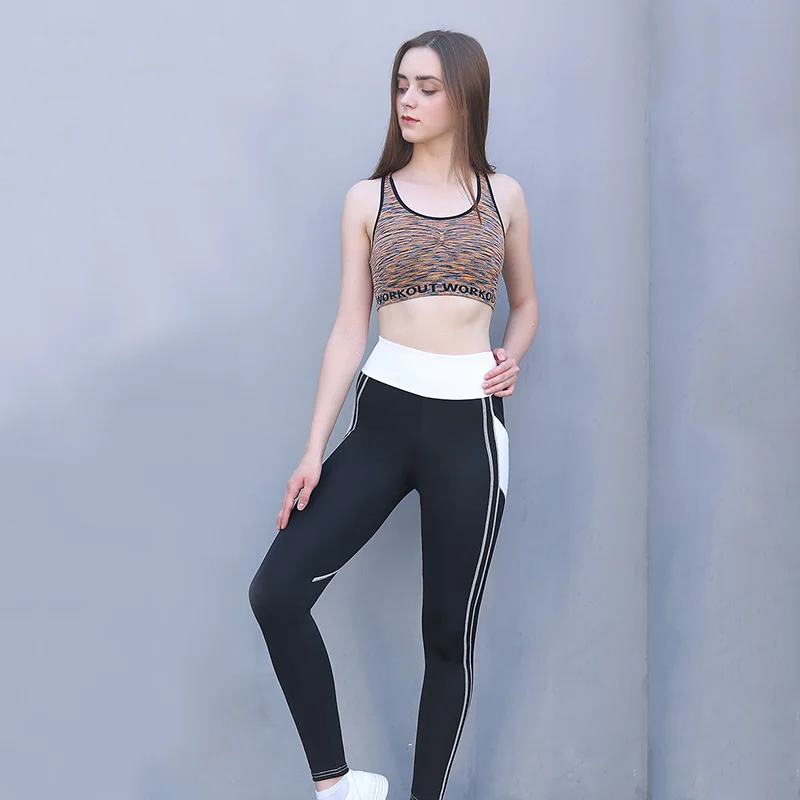 Женские Штаны Для Йоги SALSPOR спортивные облегающие леггинсы с высокой талией и