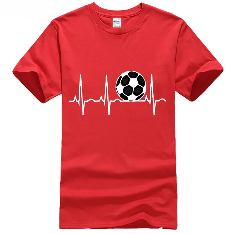 2018 Лига Soccering cup новая футболка-Европейский футболист Heartbeat Tee топы Летняя модная
