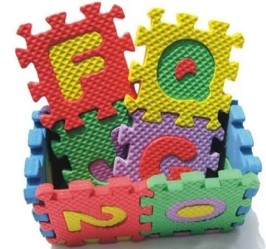 

Educational toy EVA foam digital letters 3D puzzle mats baby toys