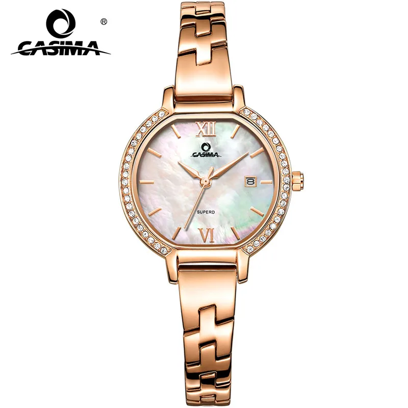 CASIMA Luxury Brand Bracelet Watches Women Fashion Casual Ladies Quartz Wrist Watch Women's Waterproof 2614