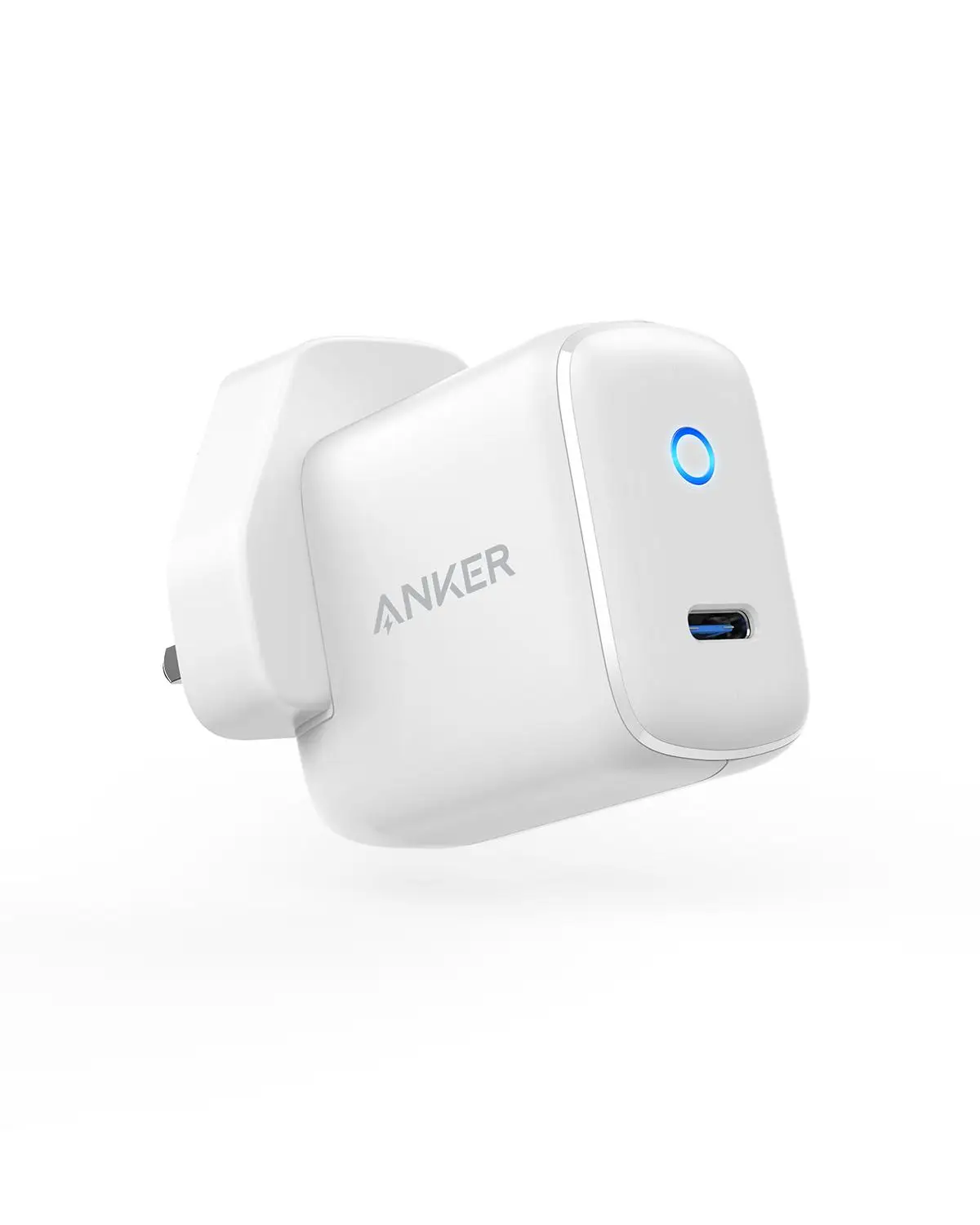 Anker USB C настенное зарядное устройство, 15 Вт PowerPort C 1 type C зарядное устройство, супер компактный светодиодный индикатор, для iPhone, iPad Pro, Galaxy, Pixel и т. Д - Тип штекера: UK