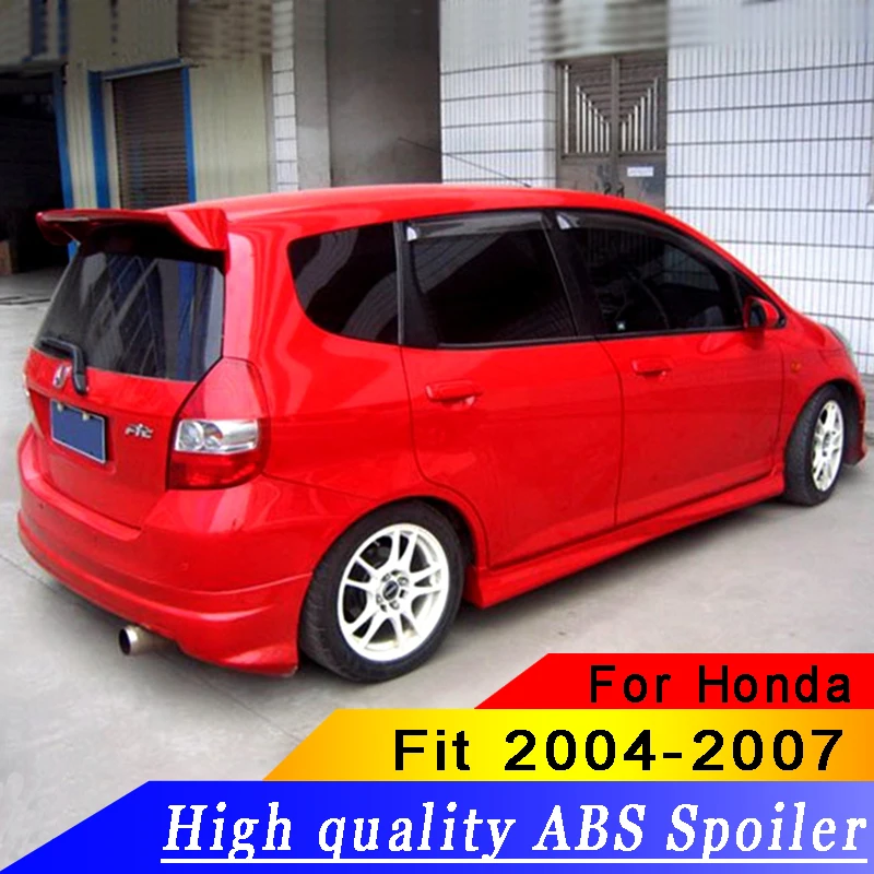 Высококачественный спойлер из АБС пластика для Honda Fit 2004 2005 2006 2007 праймер заднего