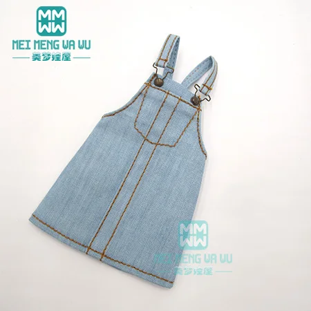 XB--014 1 шт. Blyth Кукла Одежда модное джинсовое платье на бретелях, полосатые колготки для Blyth, Azone, obitsu, FR 1/6 кукла - Цвет: XB--014