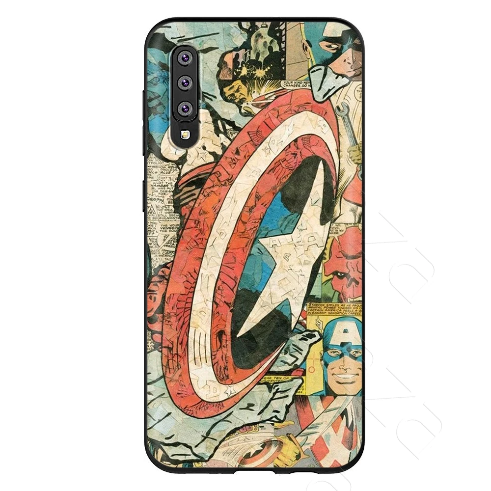 3 Lavaza Marvel Человек-паук Капитан Америка чехол для samsung Galaxy S6 S7 край J6 S8 S9 S10 плюс A3 A5 A6 A7 A8 A9 Note 8, 9 - Цвет: 3