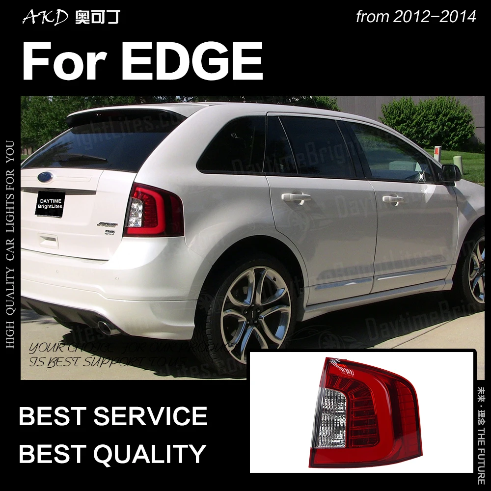 AKD автомобильный Стайлинг для Ford Edge задний светильник s 2012- Edge Limited светодиодный задний фонарь светодиодный задний светильник DRL тормоз заднего хода авто аксессуары