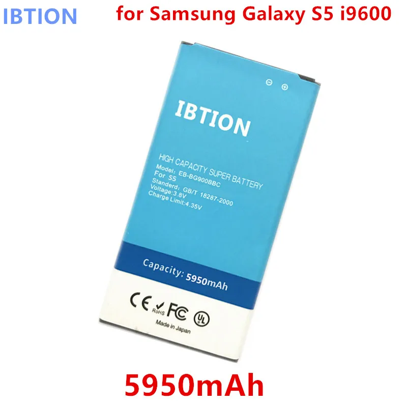 5950 мА/ч EB-BG900BBC для Samsung Galaxy S5 аккумулятор i9600 SM-G900 g910L/910 S/910 K/G9006V/G9008V/G9009D/G900