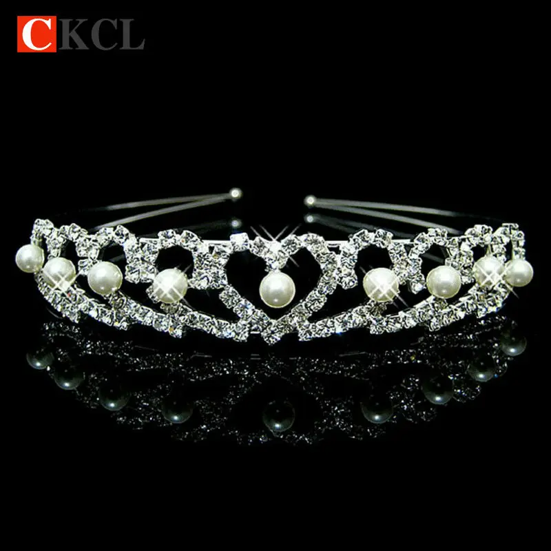 Свадебная тиара Стразы со стразами свадебная серебристого цвета обтягивающие