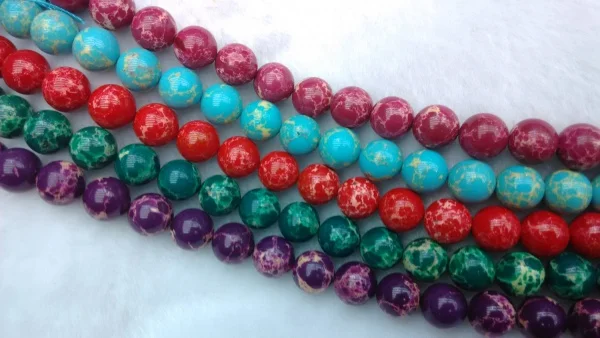 Бусины россыпью Diy 4 мм круглые фиолетовые императорские бусины Jaspe r | Украшения и