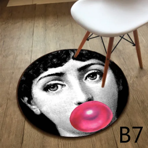 Высокое качество Fornasetti ковры круглые ковры Гостиная коврик для Спальня Классическая Леди Коврик для йоги Tapete пункт сала - Цвет: G