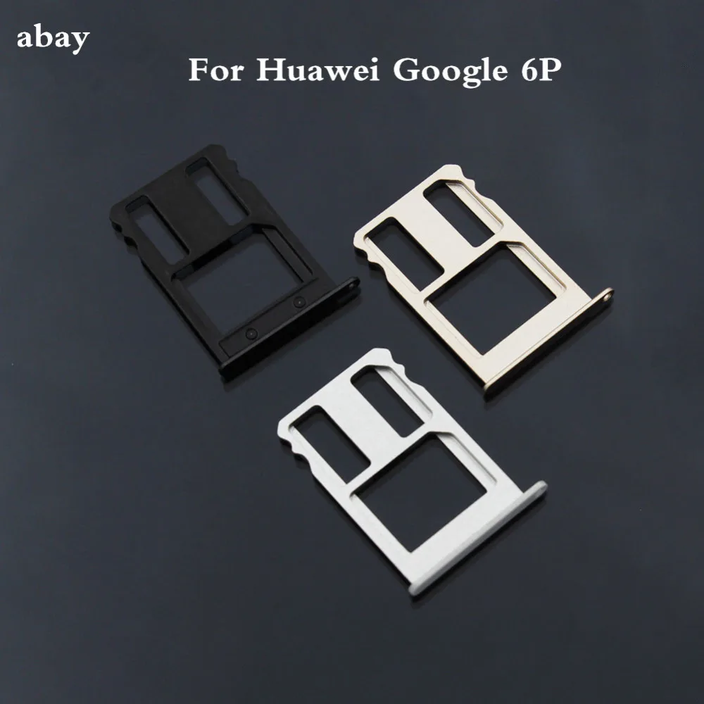 Новая Черная/Серебристая/Золотая подставка для Sim карты Huawei Google Nexus 6P держатель SIM