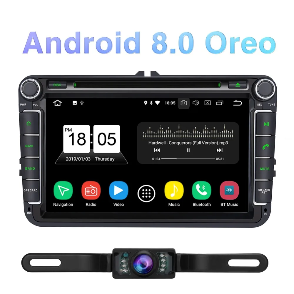 Pumpkin 2 Din 8 дюймов Android 0 автомобильный Радио dvd плеер GPS навигация для VW/Skoda/Seat/Golf Car DVR