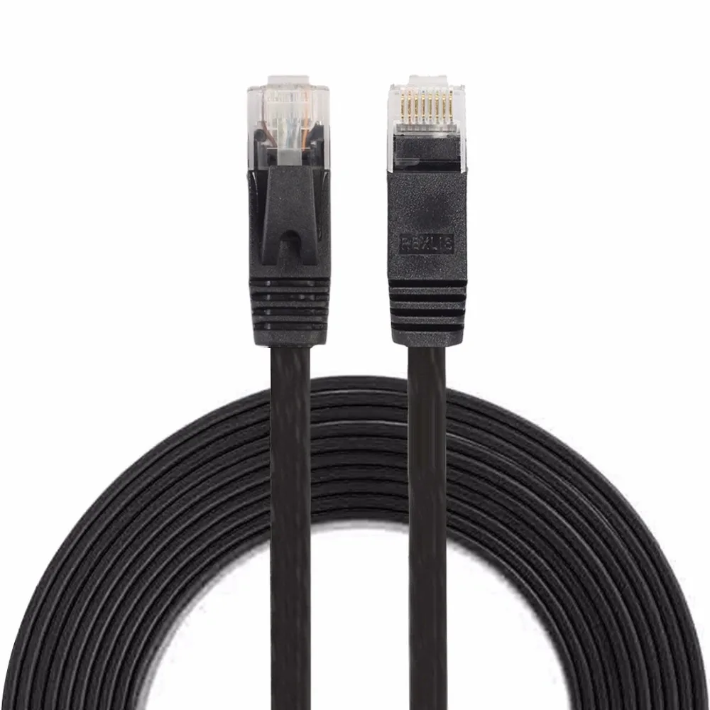 CAT6 ультра тонкий плоский Ethernet сетевой кабель LAN для компьютера маршрутизатора