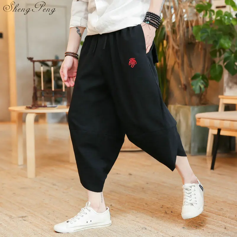 Штаны в китайском стиле Брюс Ли брюки Традиционный китайский язык одежда для