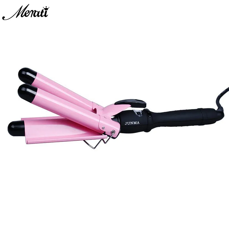 Fast Heat Curling Iron Electric Hair Curler Thermoregulator Rizadores De Cabello Wand curler roller 38mm triple hair waver |