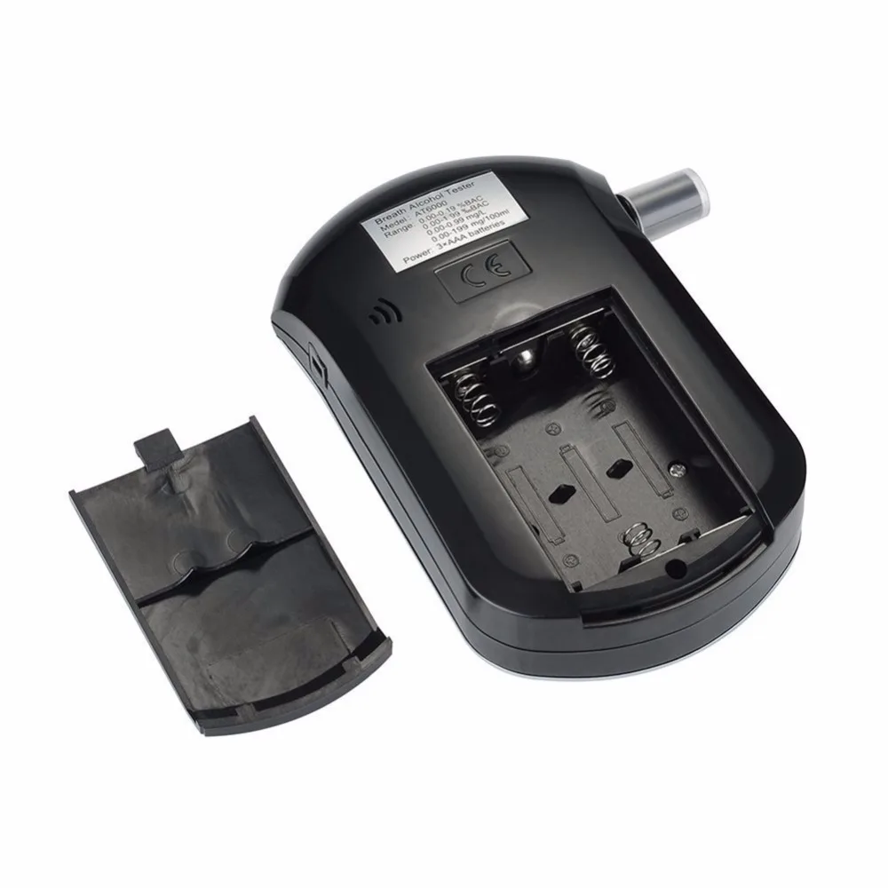 AT-6000 запатентованный черный цифровой алкотестер Алкотестер тестер анализатор