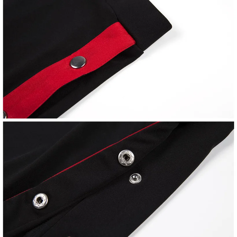 BOOFEENAA высокая посадка на пуговице вниз Сплит Сексуальная Мини юбка Уличная осень