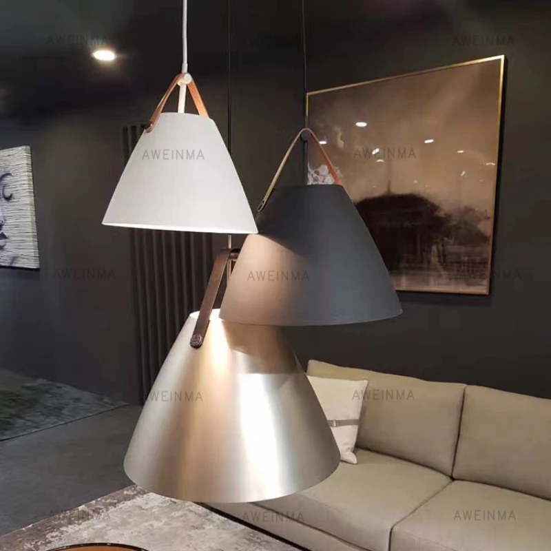 Высокое качество скандинавский Датский дизайн ремень Рог подвесной светильник