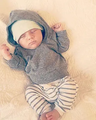 Комплект одежды для новорожденных мальчиков и девочек теплый жакет с капюшоном