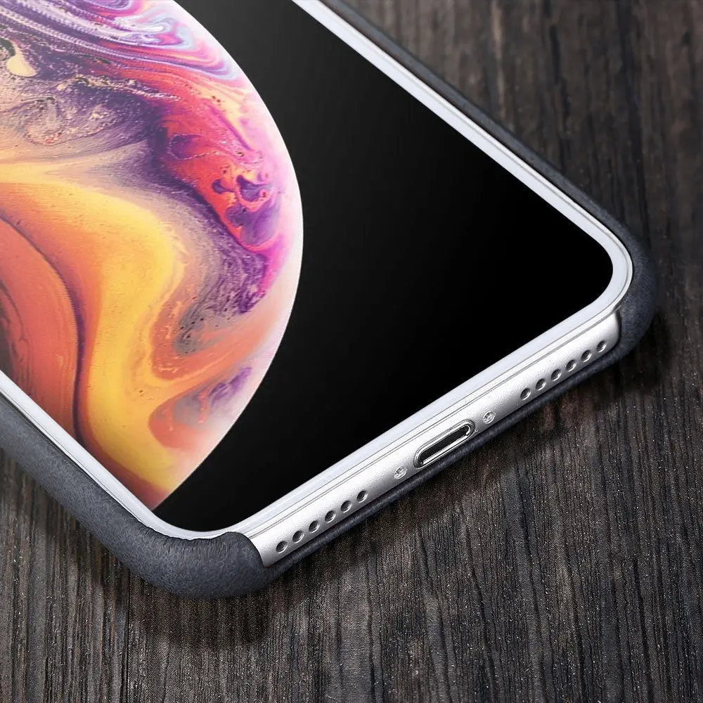 Для iPhone XS Max XR 11 Pro 7 8 Plus натуральная X-LEVEL роскошный бизнес ретро кожаный тонкий задний Чехол