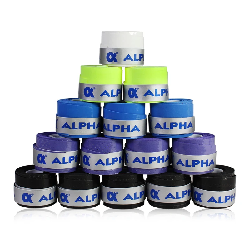 

Alpha 30pcs/lot 0.6mm Bounce Stick Sweatband Tennis Overgrip Viscosity Grip for Badminton/Tennis Racket