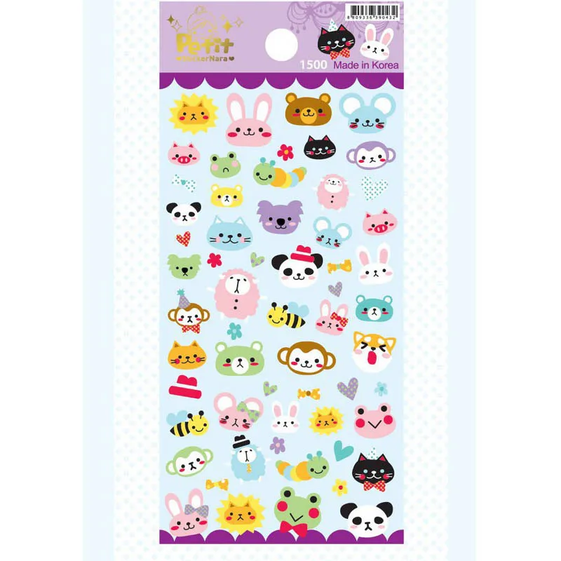 DIY милый 3D пузырь губка наклейка s Kawaii мультфильм мягкие животные наклейки