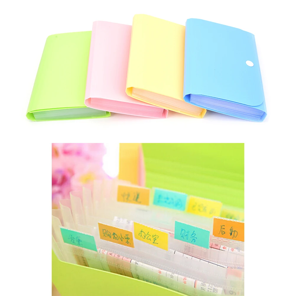 

12 layers File Document Folder Bag Bills Receipts Pouch Card Holder Case Durable PP Organizer Bags