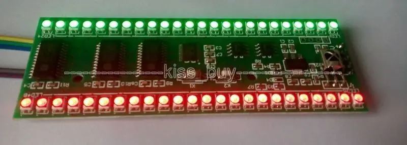 RGB MCU дисплей шаблон двухканальный стерео 24 светодиодный индикатор уровня VU метр