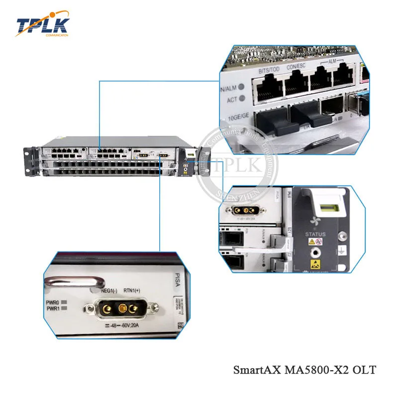 Горячая продажа MA5800T X2 10GE FTTH EPON GPON OLT Opitcal линейный терминал устройство с 1 * MPSC PISB AC +