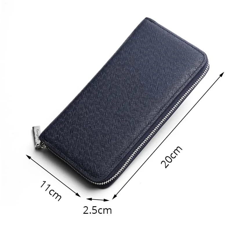 Новый Кошелек Мужской Длинный кошелек мужская сумка-клатч на молнии держатель