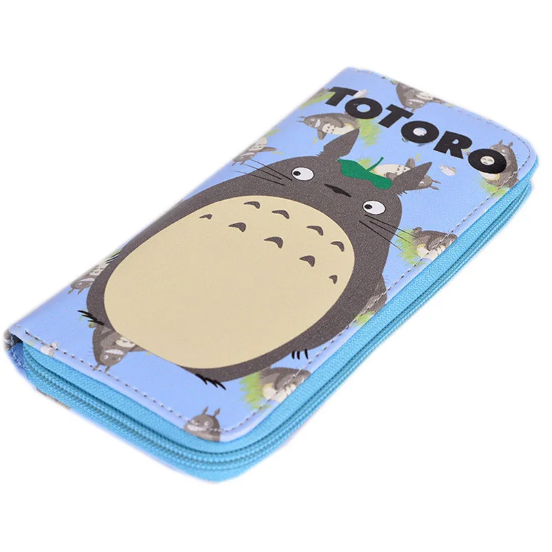 Totoro Аниме Сейлор Мун Меркурий цветной кошелек на молнии Mizuno Ami держатель для карт кошелек Kino Makoto длинный женский кошелек - Цвет: Totoro
