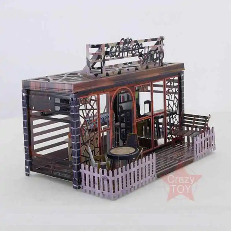 Наньюань Кофе магазин 3D металлическая модель Наборы &quotсделай сам&quot для сборки