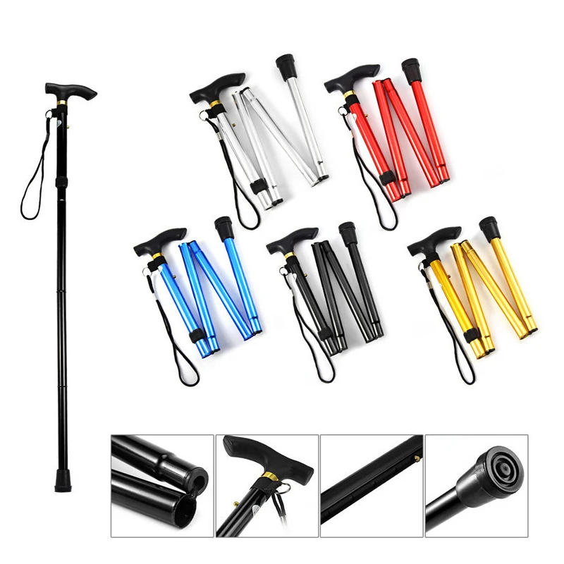 Складная трость с ручкой портативная Противоударная телескопическая для ходьбы