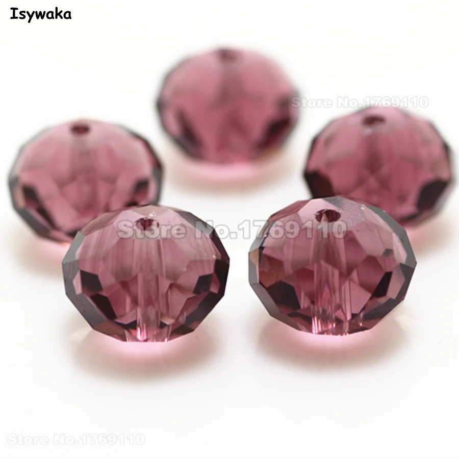 

Бусины Isywaka, граненые, фиолетовые, красные, 10 х12 мм, 70 шт.