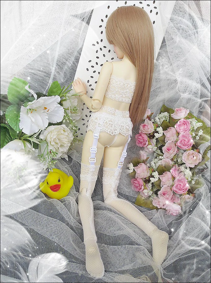 T02-X573 Blyth кукольные одежда 1/3 1/4 bjd 1/6 мягкого плюша; аксессуары для куклы с запахом нижнее белье с подвязками 3 шт./компл