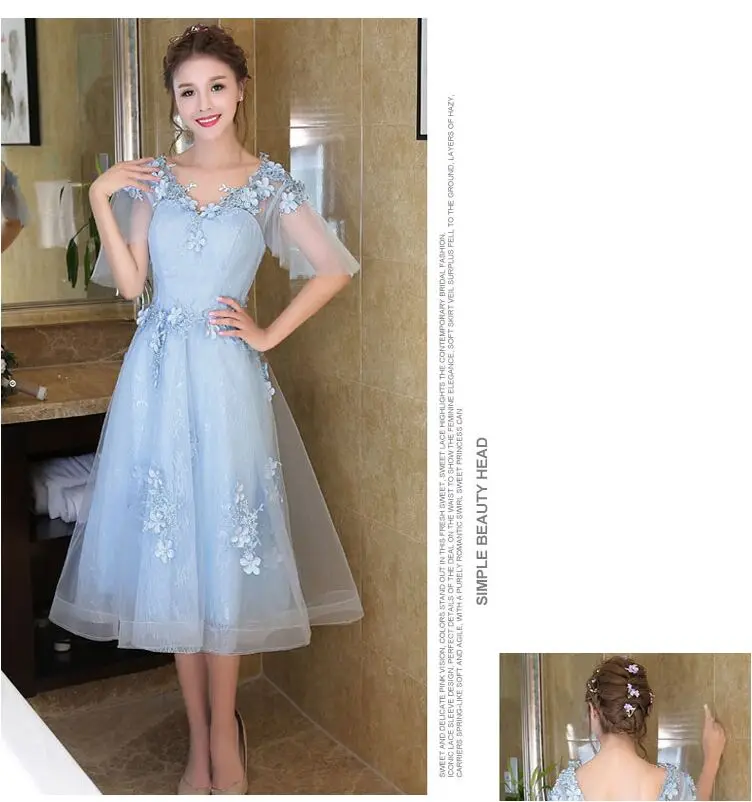 Robe de soiree тонкое вечернее платье трапециевидной формы длиной до середины икры, торжественное вечернее платье, vestido de festa, платья для выпускного вечера, 3 цвета