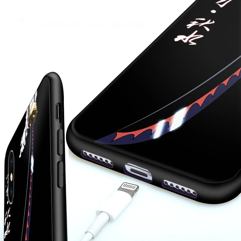 Чехол с ножом Луффи для iPhone 7 One Piece Аниме Мягкий силиконовый чехол телефона X 11 Pro 5 S