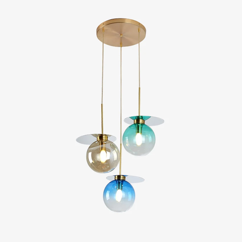 Скандинавский светильник светодиодный подвесной светильники цветной