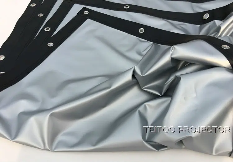300 дюймов 16:9 большой размер открытый быстрый складной серый металлический