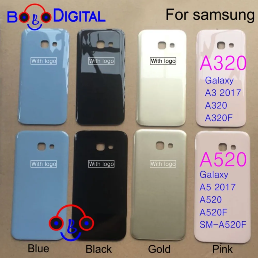Для SAMSUNG Galaxy A3 A5 A7 Задняя стеклянная крышка батареи задняя дверь корпус чехол для SAMSUNG A320 A520 A720 Задняя стеклянная крышка
