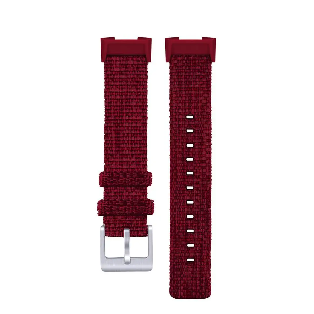 Цветной ремешок для Fitbit Charge 3, умный Браслет, сменный ремешок для часов, холщовая нейлоновая мягкая удобная Пряжка из нержавеющей стали
