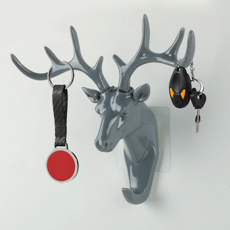 Creative Antlers Hooks Bathroom Hook for Hanging Multi-purpose Wall Coat Keys Bag Clothes Wall-mounted Household | Дом и сад